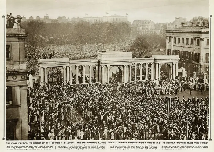 Framed Print : State funeral of King George V in London Framed Print : State funeral of King George V in London