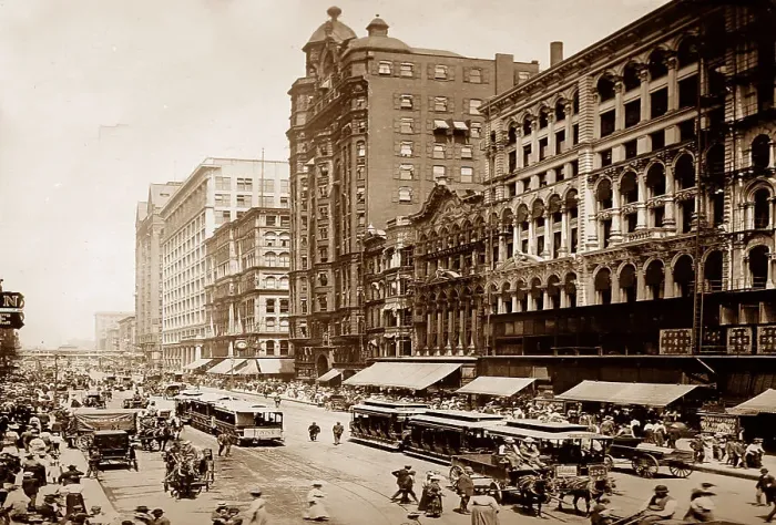 Framed Print : State Street, Chicago, USA, early 1900s Framed Print : State Street, Chicago, USA, early 1900s