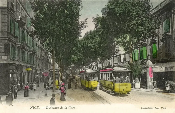 Framed Print : The Station Avenue, Nice, France Framed Print : The Station Avenue, Nice, France