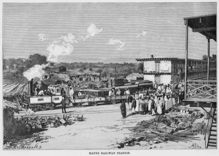 Framed Print : Station in Mali Framed Print : Station in Mali