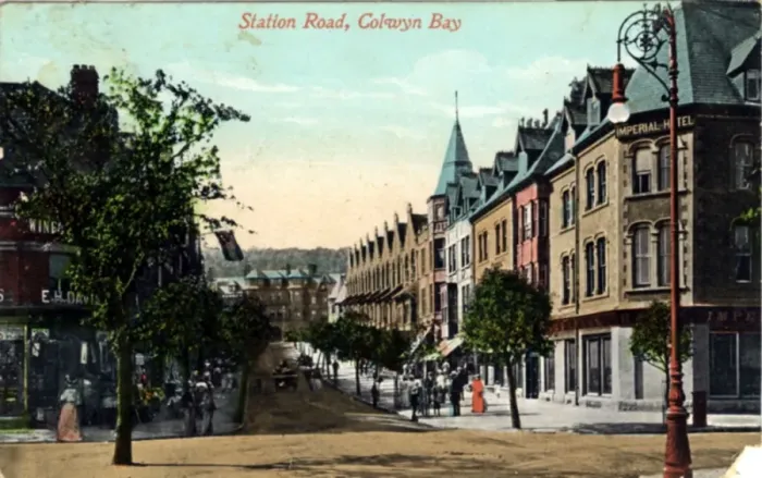 Framed Print : Station Road, Colwyn Bay, Clwyd - Conwy Framed Print : Station Road, Colwyn Bay, Clwyd - Conwy