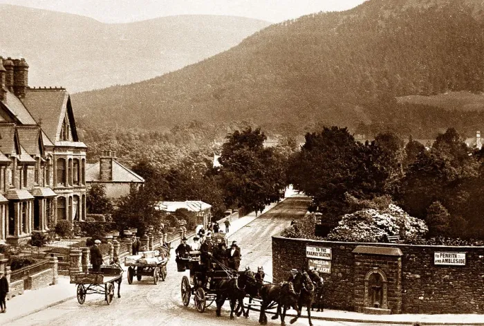 Framed Print : Station Road, Keswick