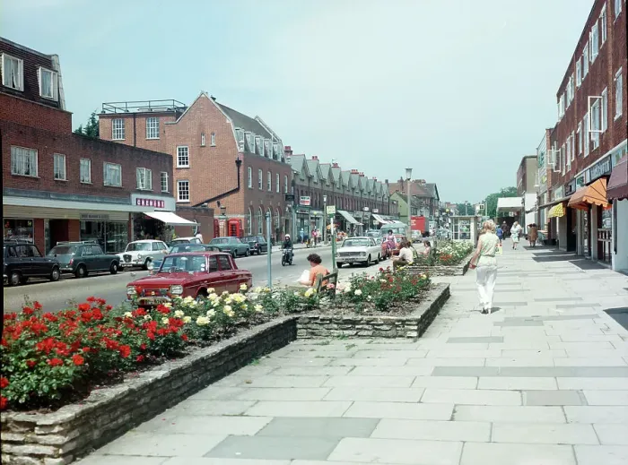 Framed Print : Station Road, New Milton