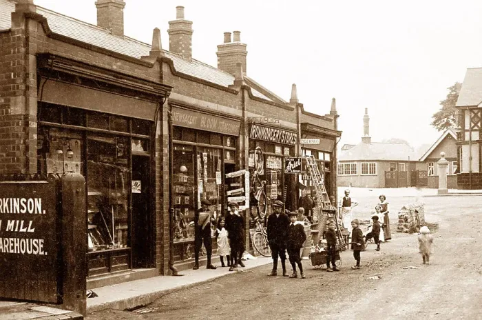 Framed Print : Station Road, South Elmsall early 1900's Framed Print : Station Road, South Elmsall early 1900's