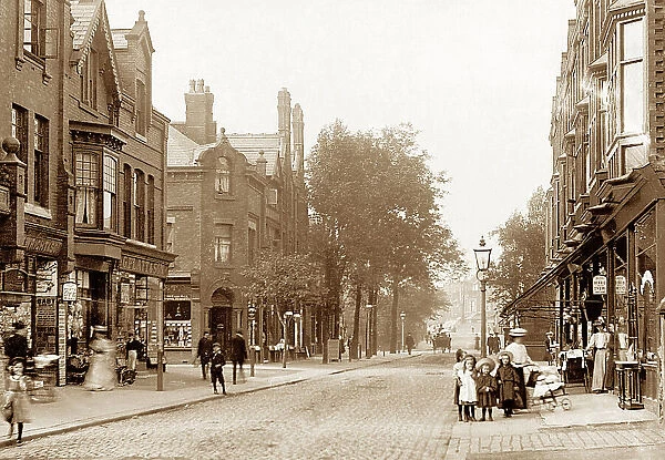 Station Road, Urmston, early 1900s