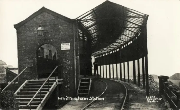 Framed Print : Station at Whittingham Asylum, Lancashire Framed Print : Station at Whittingham Asylum, Lancashire
