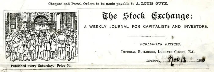 Framed Print : Stationery, The Stock Exchange, weekly journal Framed Print : Stationery, The Stock Exchange, weekly journal