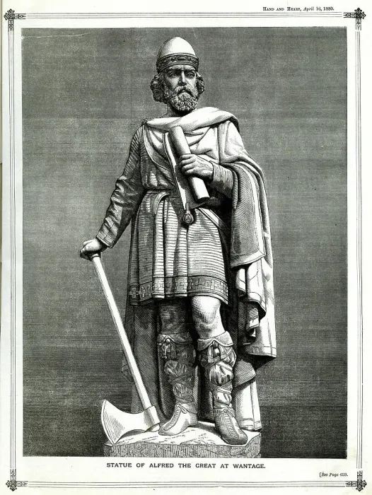 Framed Print : Statue of Alfred the Great, Wantage, Oxfordshire Framed Print : Statue of Alfred the Great, Wantage, Oxfordshire