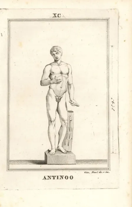 Framed Print : Statue of the Bithynian Greek youth Antinous