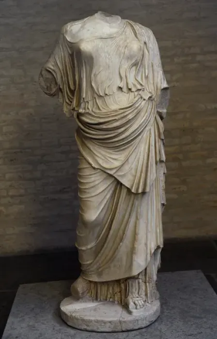 Framed Print : Statue of a goddess. Roman work after original about 420 BC Framed Print : Statue of a goddess. Roman work after original about 420 BC