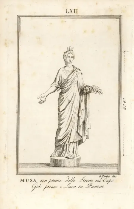 Framed Print : Statue of a Greek muse with sirens feathers in her hair Framed Print : Statue of a Greek muse with sirens feathers in her hair