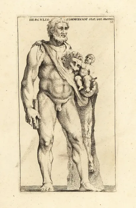 Framed Print : Statue of Hercules with his child Telephos Framed Print : Statue of Hercules with his child Telephos