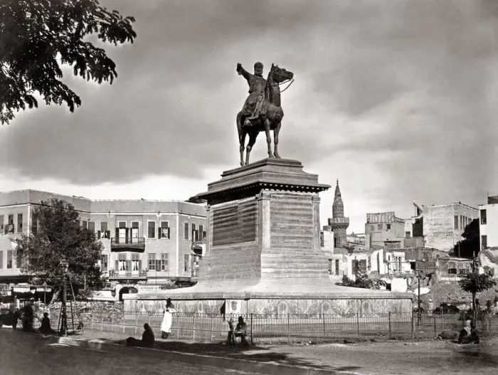 Framed Print : Statue of Ibrahim Pasha, Cairo, Egypt, c. 1880 s Framed Print : Statue of Ibrahim Pasha, Cairo, Egypt, c. 1880 s