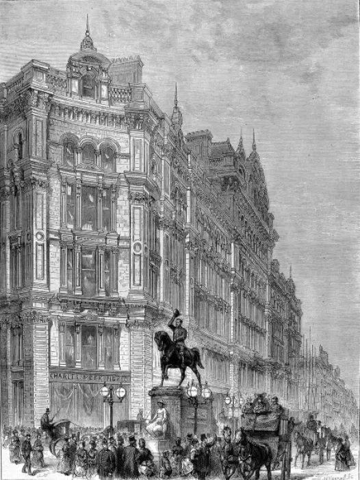 Framed Print : Statue of Prince Albert, Holborn Circus, London, 1874 Framed Print : Statue of Prince Albert, Holborn Circus, London, 1874