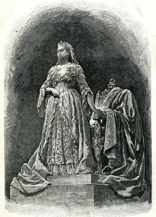 Framed Print : Statue of Queen Victoria by Count Gleichen Framed Print : Statue of Queen Victoria by Count Gleichen