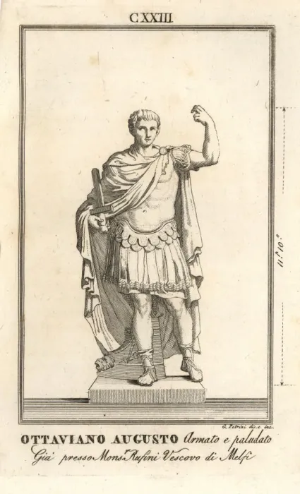 Framed Print : Statue of Roman Emperor Augustus in armour Framed Print : Statue of Roman Emperor Augustus in armour