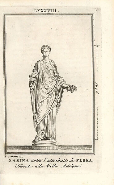 Statue of the Roman empress Vibia Sabina in