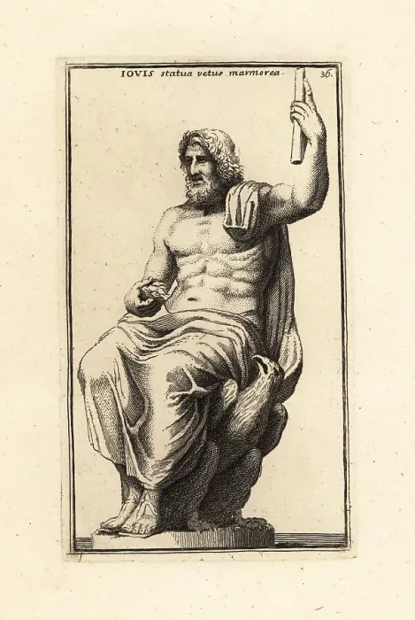 Framed Print : Statue of the Roman god Jove or Jupiter Framed Print : Statue of the Roman god Jove or Jupiter
