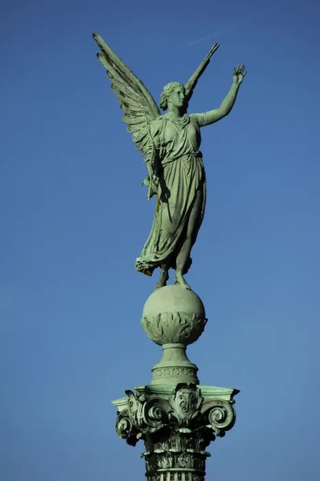 Framed Print : Statue of Victory by Ferdinand Edvard Ring. 19th century. Co Framed Print : Statue of Victory by Ferdinand Edvard Ring. 19th century. Co
