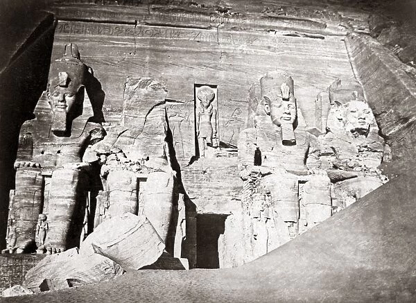 Statues, Abu Simbel, Egypt, circa 1880s