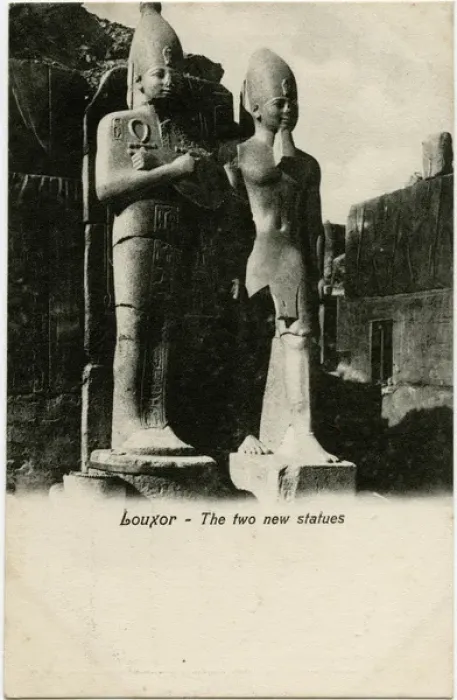 Framed Print : Two Statues - Precinct of Mut, Karnak Temples, Luxor, Egypt Framed Print : Two Statues - Precinct of Mut, Karnak Temples, Luxor, Egypt