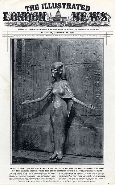 Statuette of Isis from store chamber in Tutankhamuns tomb