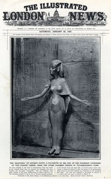 Framed Print : Statuette of Isis from store chamber in Tutankhamuns tomb Framed Print : Statuette of Isis from store chamber in Tutankhamuns tomb