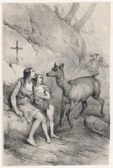 Framed Print : STE GENEVIEVE AND DOE Framed Print : STE GENEVIEVE AND DOE