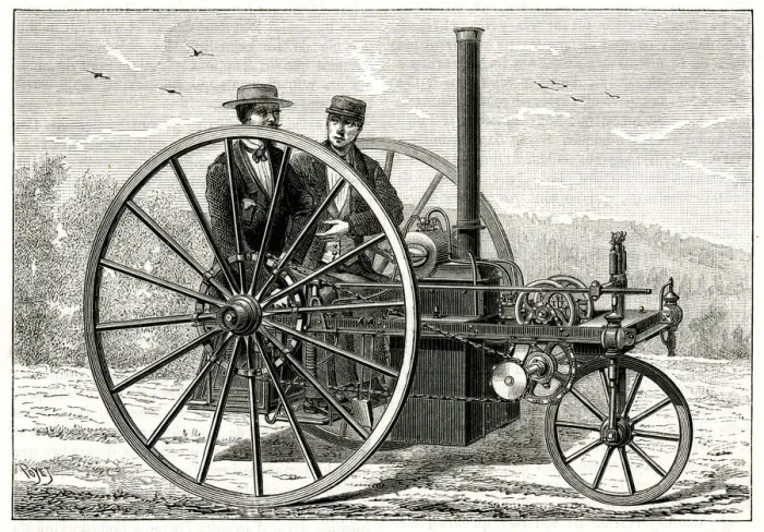Framed Print : Steam carriage, Palmer system 1886 Framed Print : Steam carriage, Palmer system 1886