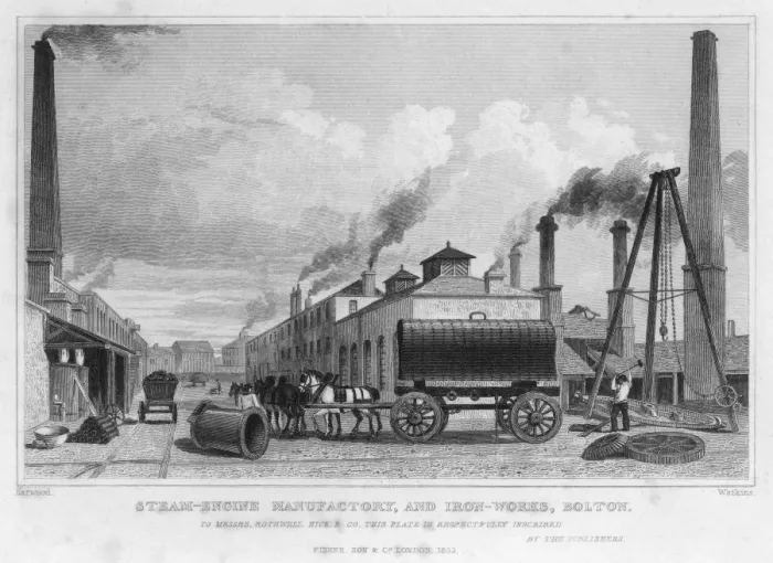 Framed Print : Steam Engine Factory Framed Print : Steam Engine Factory