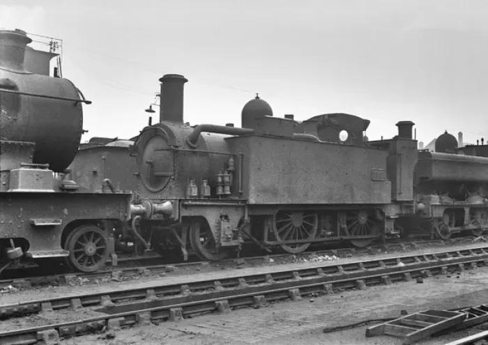 Framed Print : Steam engine on a railway track Framed Print : Steam engine on a railway track