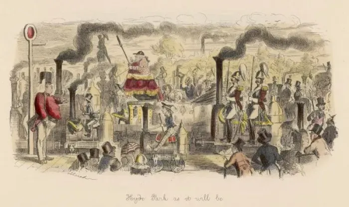 Framed Print : Steam in Hyde Park Framed Print : Steam in Hyde Park