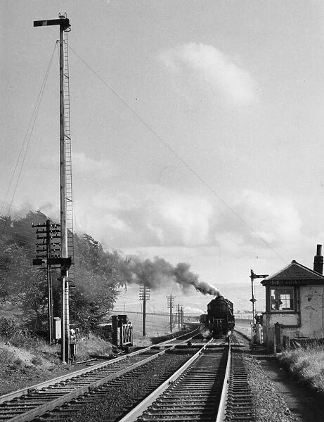 Steam locomotive at Scout Green, near Tebay, Cumbria