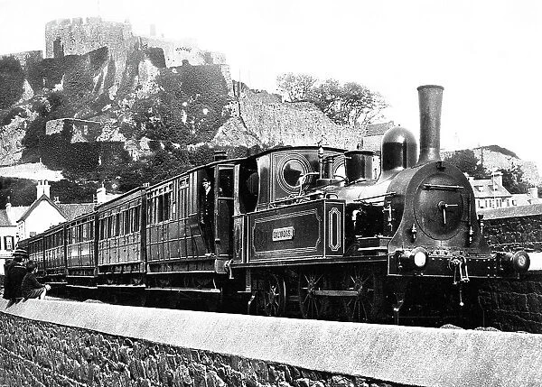 Steam railway, Mount Orgueil Castle, Jersey, Channel Islands