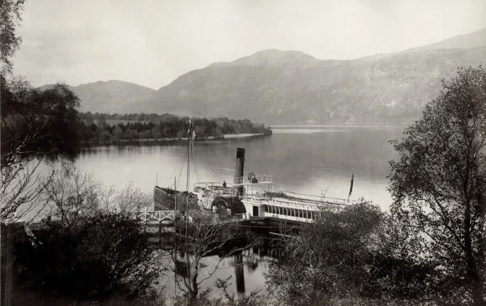 Framed Print : Steam Ship on Loch Ness, Scotland Framed Print : Steam Ship on Loch Ness, Scotland