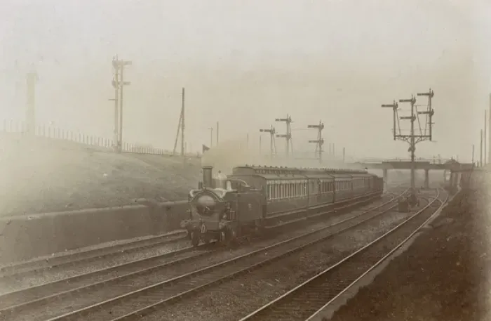Framed Print : Steam train at Acton, West London Framed Print : Steam train at Acton, West London