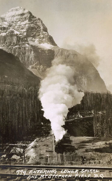 Steam train in British Columbia, Canada
