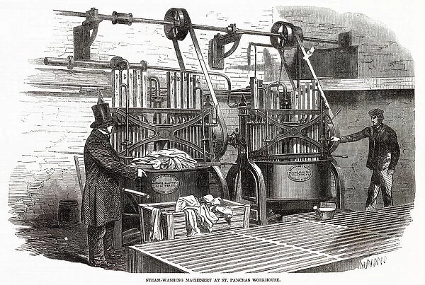 Steam-washing machinery at St. Pancras Workhouse