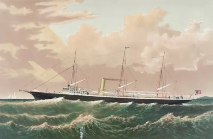 Framed Print : Steam yacht Polynia Framed Print : Steam yacht Polynia