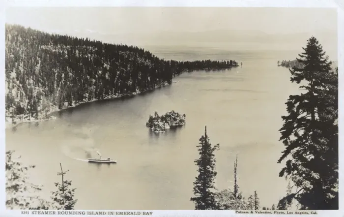 Framed Print : Steamer at Emerald Bay, Lake Tahoe, California, USA Framed Print : Steamer at Emerald Bay, Lake Tahoe, California, USA