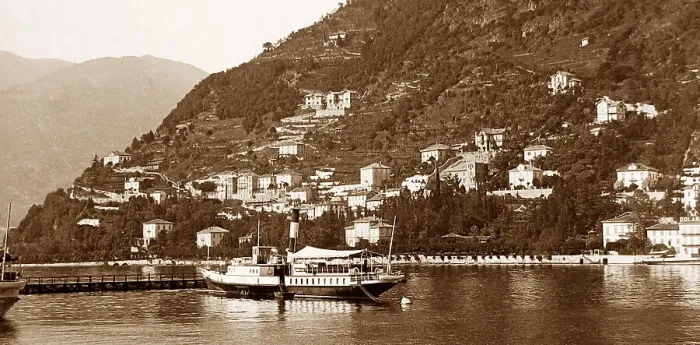 Framed Print : Steamer, Lake Como, Italy Framed Print : Steamer, Lake Como, Italy