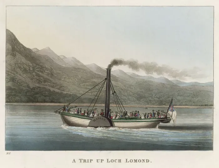 Framed Print : Steamer on Loch Lomond Framed Print : Steamer on Loch Lomond