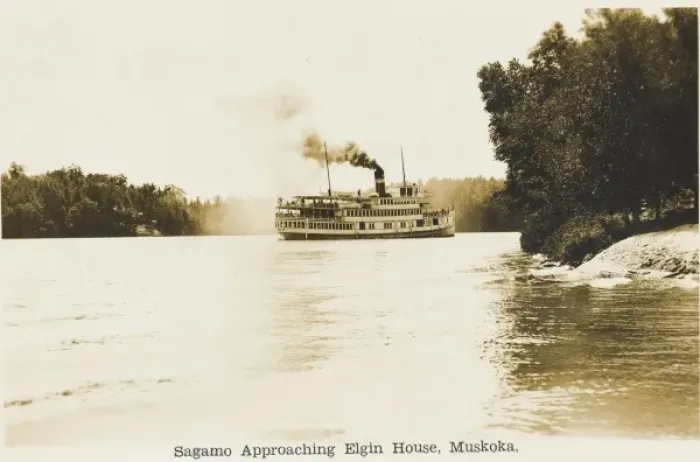 Framed Print : Steamer on Muskoka Lakes, Ontario, Canada Framed Print : Steamer on Muskoka Lakes, Ontario, Canada