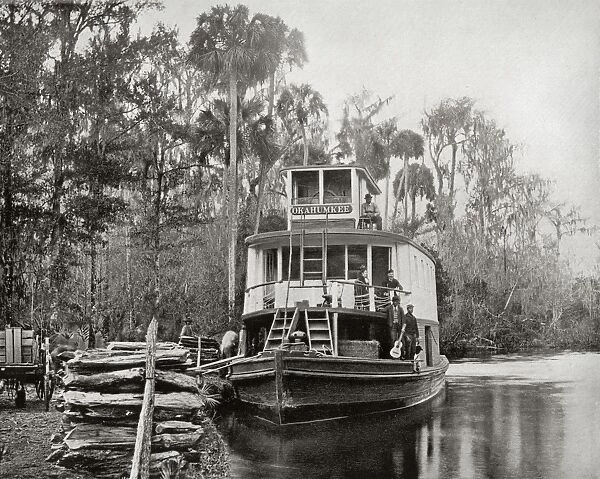 Steamer on Ocklawaha River, Florida, USA