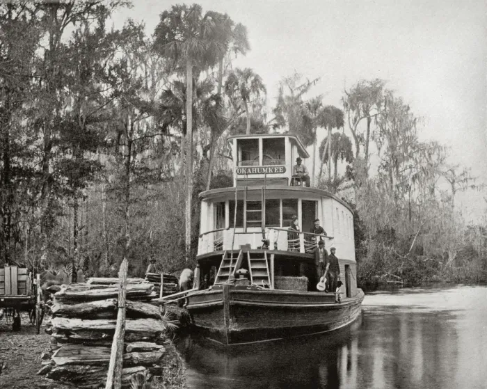 Framed Print : Steamer on Ocklawaha River, Florida, USA Framed Print : Steamer on Ocklawaha River, Florida, USA