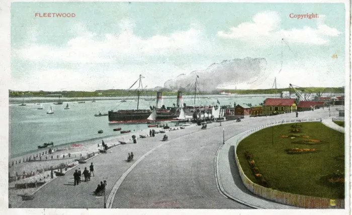 Framed Print : Steamer & Quay, Fleetwood, Lancashire Framed Print : Steamer & Quay, Fleetwood, Lancashire