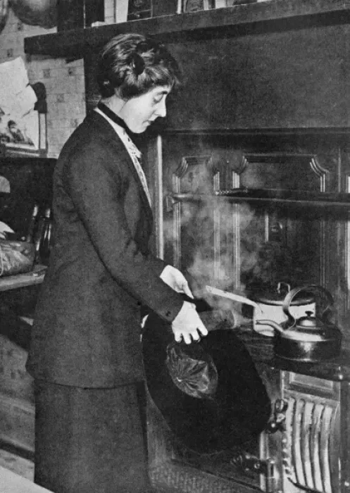 Framed Print : Steaming a Hat Framed Print : Steaming a Hat