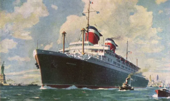 Framed Print : STEAMSHIP AMERICA Framed Print : STEAMSHIP AMERICA