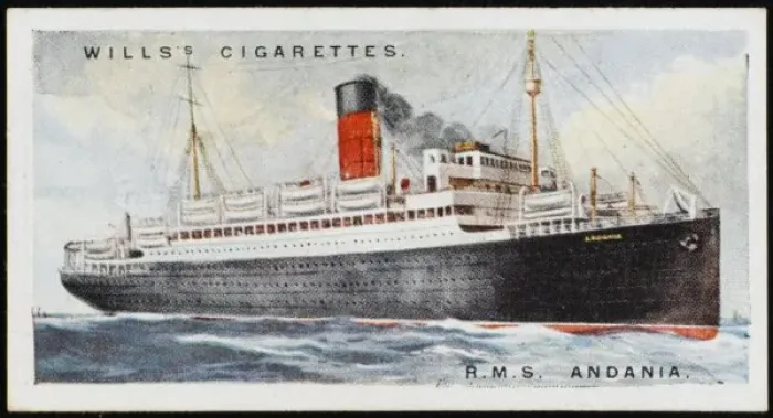 Framed Print : STEAMSHIP ANDANIA Framed Print : STEAMSHIP ANDANIA