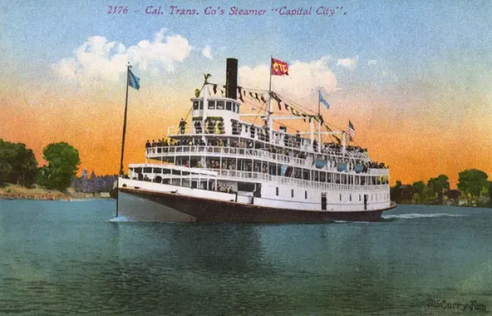 Framed Print : Steamship, Capital City, California, USA Framed Print : Steamship, Capital City, California, USA